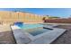 Newly built rectangular pool with a spa at 7214 W Buckhorn Trl, Peoria, AZ 85383