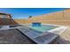 Newly built rectangular pool with a spa at 7214 W Buckhorn Trl, Peoria, AZ 85383