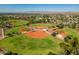 Aerial view of nearby baseball fields at 7920 E Arlington Rd # 2, Scottsdale, AZ 85250