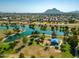 Aerial view of lake and park at 7920 E Arlington Rd # 2, Scottsdale, AZ 85250