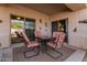 Relaxing patio with seating area, perfect for outdoor dining at 846 N Pueblo Dr # 104, Casa Grande, AZ 85122