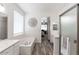 Elegant bathroom with double vanity and a large soaking tub at 862 E Gemini Pl, Chandler, AZ 85249