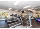 Well-equipped fitness center with treadmills, elliptical machines, and weight equipment at 8787 E Mountain View Rd # 2101, Scottsdale, AZ 85258