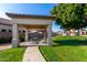 Community gazebo with picnic table and grassy area at 8802 E University Dr # 66, Mesa, AZ 85207