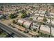 Aerial view of a house and its backyard, highlighting its location at 8833 W Tierra Buena Ln, Peoria, AZ 85382