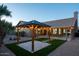 Backyard with a gazebo and string lights, perfect for entertaining at 9439 E Palm Tree Dr, Scottsdale, AZ 85255