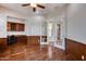 Bright home office with built-in shelving and hardwood floors at 12629 W Bajada Rd, Peoria, AZ 85383