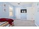 bedroom with twin bed, TV, and ample closet space at 1349 N Balboa --, Mesa, AZ 85205