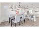 Open concept dining area with a view into the kitchen at 1349 N Balboa --, Mesa, AZ 85205