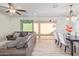 Bright dining area with a sliding glass door leading to the backyard at 1349 N Balboa --, Mesa, AZ 85205