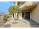 Private back patio with mountain views and trees at 14850 E Grandview Dr # 138, Fountain Hills, AZ 85268