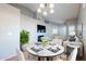 Dining area with a marble table and seating for four at 170 E Guadalupe Rd # 174, Gilbert, AZ 85234