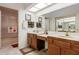 Double vanity bathroom with ample counter space at 19633 N Marble Dr, Sun City West, AZ 85375