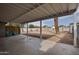 Large backyard with covered patio and gravel landscaping at 2112 W Mulberry Dr, Phoenix, AZ 85015