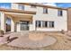 Large backyard with fire pit and patio area at 2327 W Branham Ln, Phoenix, AZ 85041