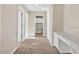 Upstairs hallway with built-in desk and laundry room access at 2327 W Branham Ln, Phoenix, AZ 85041