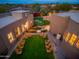 Relaxing backyard with a putting green and seating area at 23414 N 84Th Pl, Scottsdale, AZ 85255