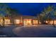 Elegant home exterior with stone accents and a welcoming entryway at 23414 N 84Th Pl, Scottsdale, AZ 85255