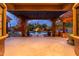 Inviting pool area with a waterfall feature and pergola at 23414 N 84Th Pl, Scottsdale, AZ 85255