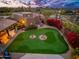 Expansive putting green and backyard at 23414 N 84Th Pl, Scottsdale, AZ 85255