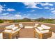 Rooftop deck with seating area and scenic mountain views at 23414 N 84Th Pl, Scottsdale, AZ 85255