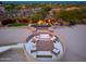 Elevated rooftop terrace with seating area overlooking the pool at 23414 N 84Th Pl, Scottsdale, AZ 85255