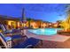 Luxury pool and patio area with lounge chairs and umbrellas at 23414 N 84Th Pl, Scottsdale, AZ 85255