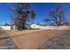 Large backyard with gravel and a view of the surrounding neighborhood at 2605 W Montebello Ave, Phoenix, AZ 85017