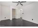 Bright bedroom with dark wood flooring and closet at 2742 S Jacob St, Gilbert, AZ 85295