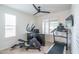 Home gym with elliptical, treadmill, and plenty of space at 28226 N Crook Ct, Rio Verde, AZ 85263