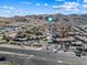 Aerial view showing property location, roads, and surrounding desert mountain views at 3511 E Baseline Rd # 1147, Phoenix, AZ 85042