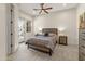 Secondary bedroom with backyard access and neutral decor at 3560 E Ironside Ln, Gilbert, AZ 85298