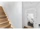 Modern light wood staircase with LED lighting at 4220 N 32Nd St # 32, Phoenix, AZ 85018