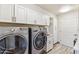 Laundry room with washer, dryer, and ample storage at 4450 E Camelback Rd # 4, Phoenix, AZ 85018