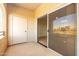 Balcony with sliding glass door access from inside at 5345 E Van Buren St # 226, Phoenix, AZ 85008