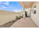 Stone patio with covered area and small plants at 544 N Alma School Rd # 9, Mesa, AZ 85201