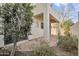 Backyard patio with flagstone and lush greenery at 544 N Alma School Rd # 9, Mesa, AZ 85201