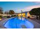 Sparkling blue backyard pool offers a refreshing oasis and outdoor entertainment space at 6320 E Kings Ave, Scottsdale, AZ 85254