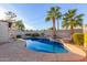 Backyard features a refreshing pool and spa area, perfect for outdoor relaxation at 6838 E Almeria Rd, Scottsdale, AZ 85257