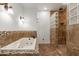 Elegant bathroom featuring a soaking tub and a glass-enclosed tiled shower at 6838 E Almeria Rd, Scottsdale, AZ 85257