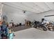 Garage with storage shelving and space for a motorcycle at 7206 W Wood St, Phoenix, AZ 85043