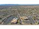 Aerial view of a church and surrounding area at 10629 W Willow Creek Cir, Sun City, AZ 85373