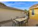 Backyard patio with seating area and gravel at 1161 S Storment Ln, Gilbert, AZ 85296