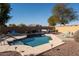 Private backyard pool and patio area at 17680 W Lilac St, Goodyear, AZ 85338