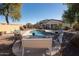 Relaxing backyard oasis with a sparkling pool at 17680 W Lilac St, Goodyear, AZ 85338