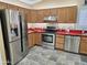 Modern kitchen with stainless steel appliances and red countertops at 18803 N 16Th Pl, Phoenix, AZ 85024