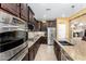 Kitchen with stainless steel appliances and granite countertops at 20652 N Wishing Well Ln, Maricopa, AZ 85138