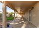 Covered patio with tile flooring and ceiling fans at 25636 S Howard Dr, Sun Lakes, AZ 85248