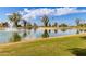 Serene community pond featuring a water fountain at 25636 S Howard Dr, Sun Lakes, AZ 85248