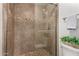 Updated shower with glass enclosure and tile surround at 25636 S Howard Dr, Sun Lakes, AZ 85248